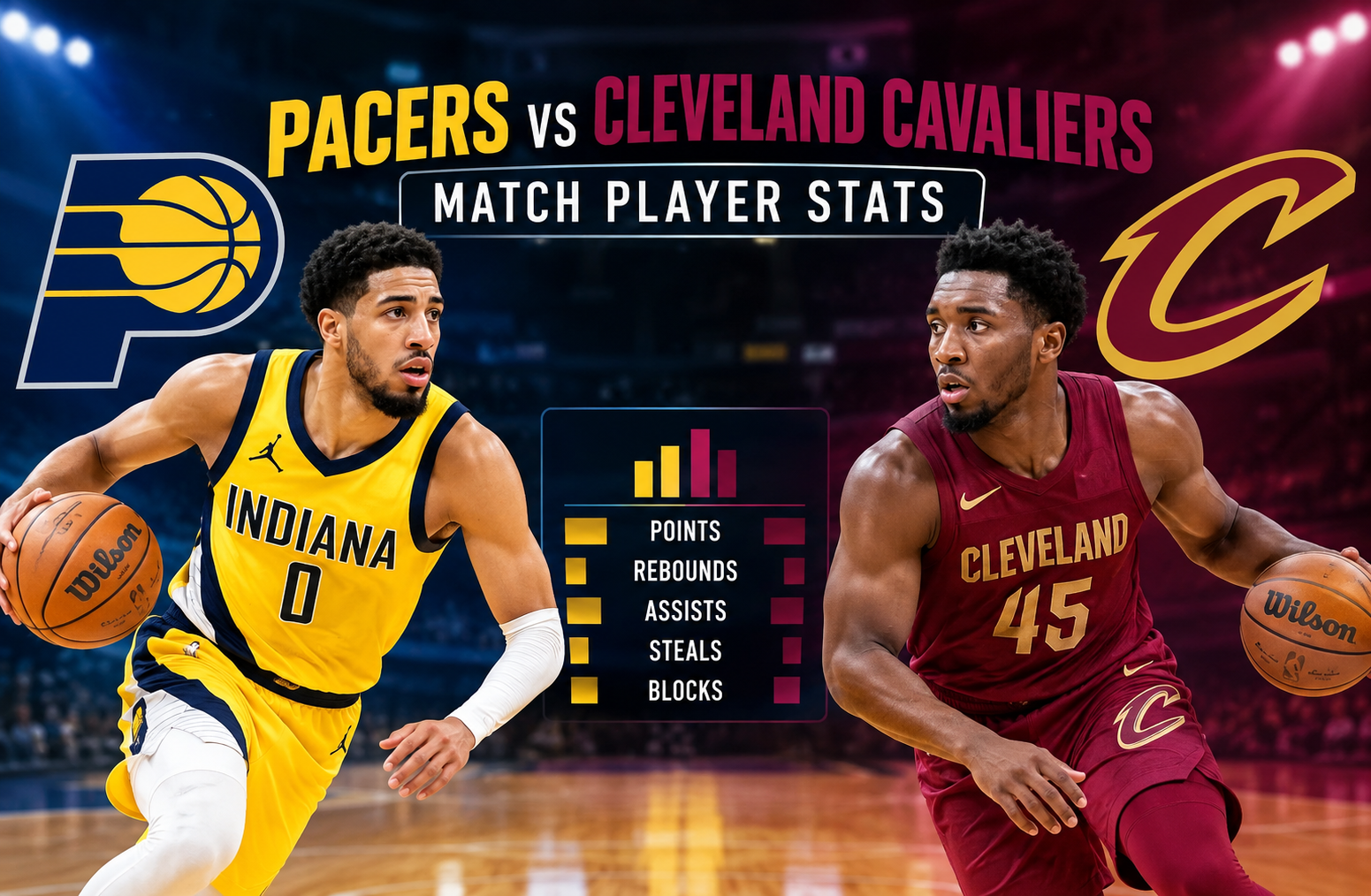 pacers vs cleveland cavaliers match player stats